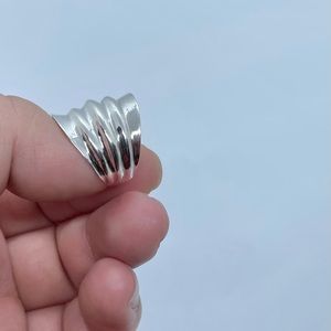 Sterling silver big ring